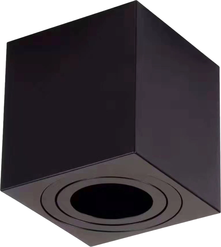 Plafoniera quadrata nera GU10 40W Milagro BIMA ML7013