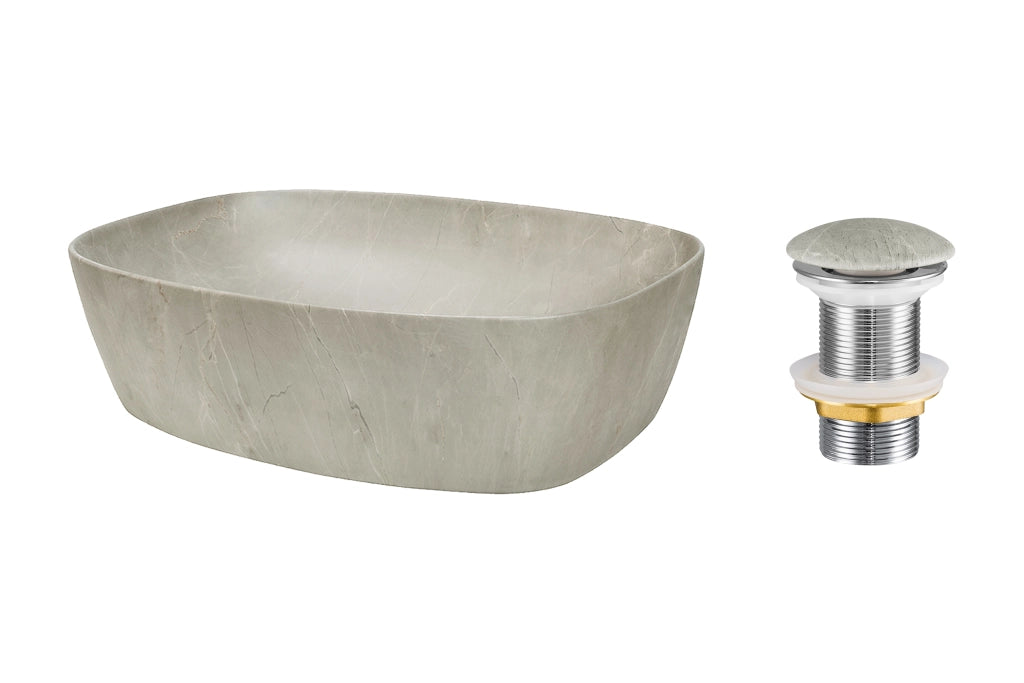 Set lavabo con tappo click-clack Lavabi da appoggio 50 x 1401 x 39 cm