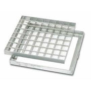 Griglia acciaio zincato con tela io 60x60