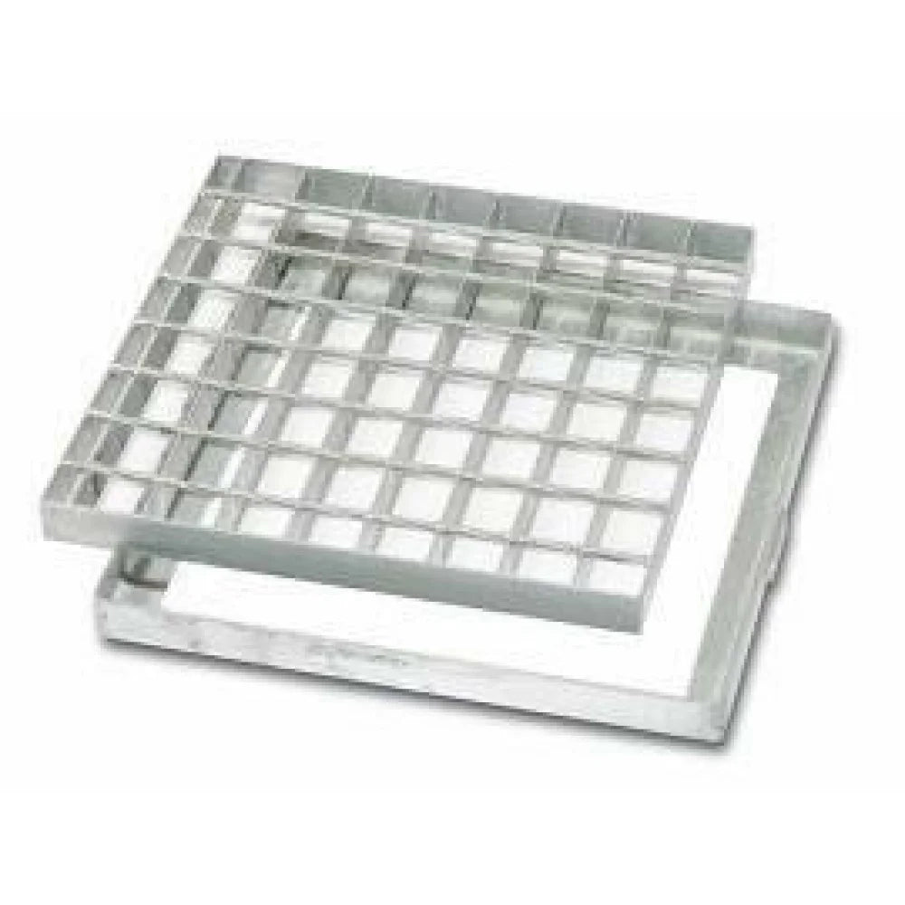 Griglia acciaio zincato con tela io 60x60