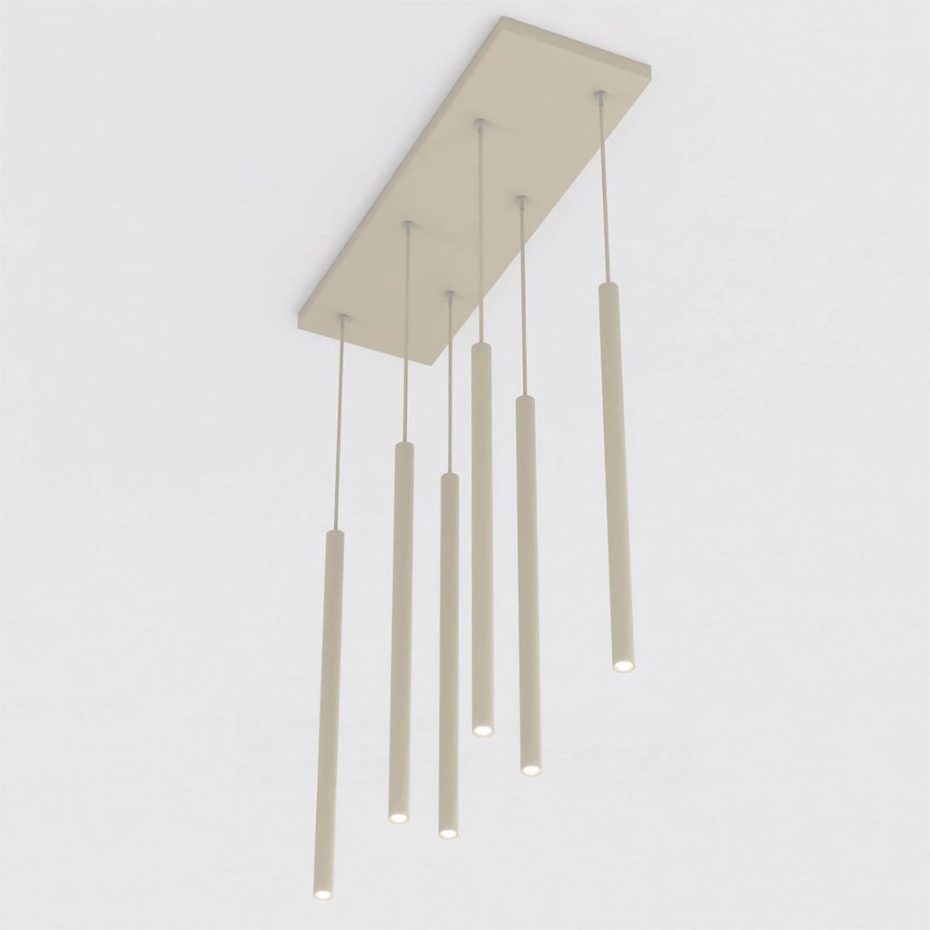 Lampada a sospensione SELTER in acciaio beige
