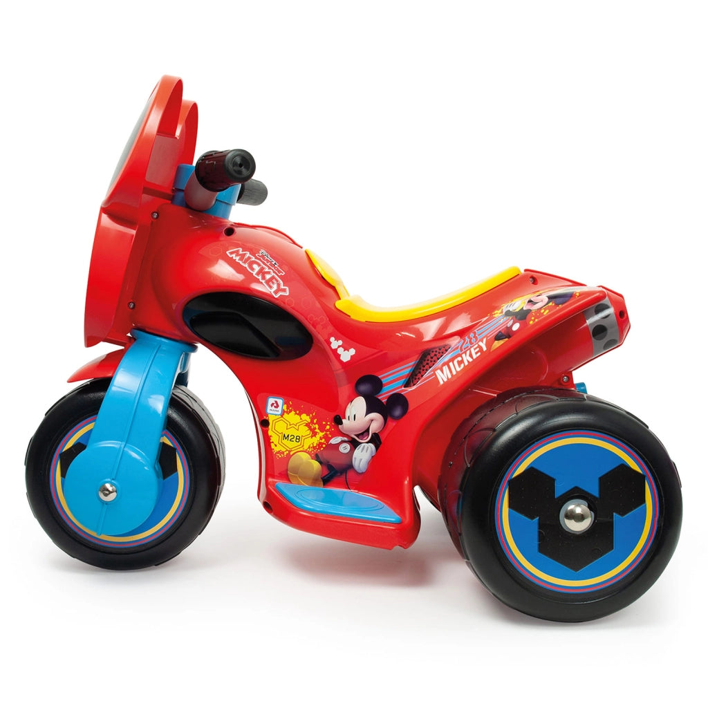 Triciclo Elettrico per Bambini 6V Samurai Disney Mickey Mouse Fino a 2–3 km/h Rosso