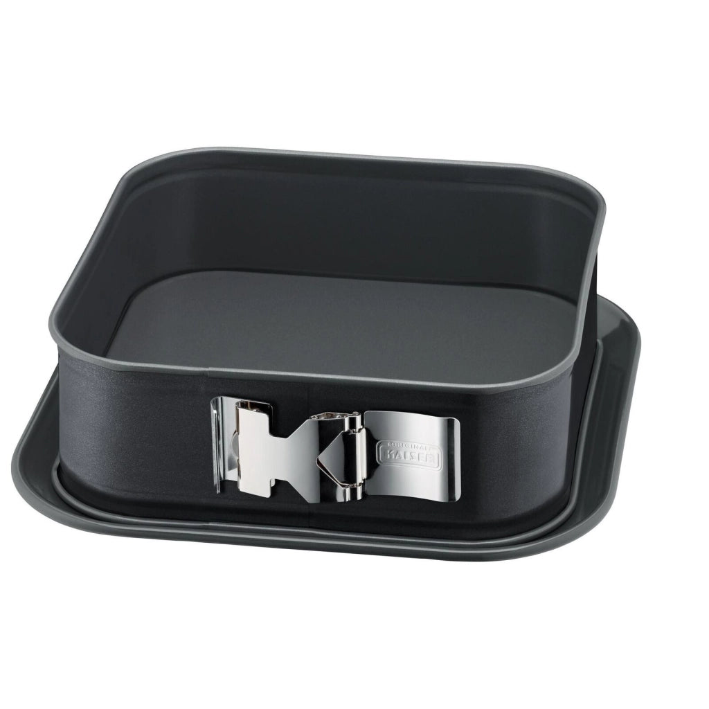 Kaiser 2300638089 La Forme Plus Teglia apribile quadrata con rivestimento antiaderente KAIRAMIC e chiusura SafeClick colore Nero