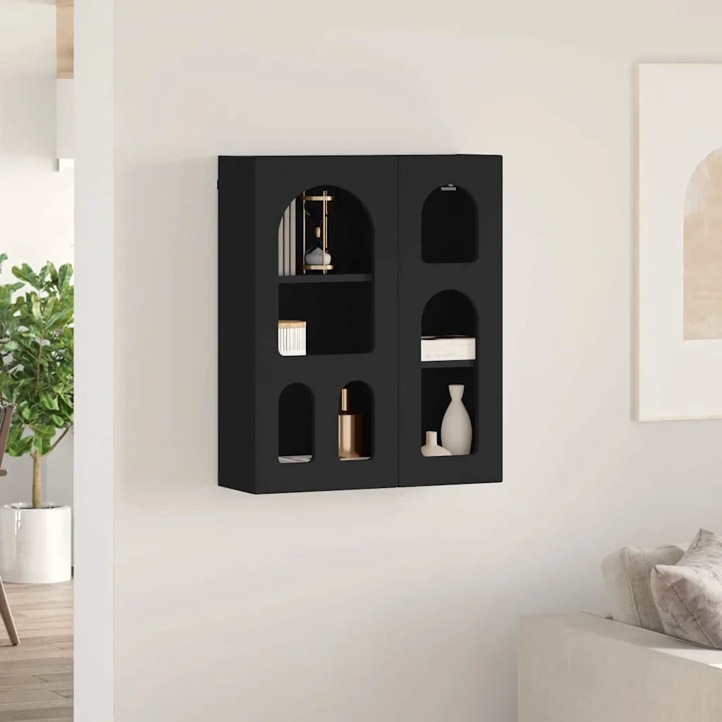 Armadio pensile Nero 59 x 20 x 71.5 cm Legno multistrato