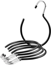 Riemring 5 pezzi - Riemhouder - Sjaalhouder - Hoedenhouder - Antislip - Acciaio inox 19x14 cm - Hanger per capi