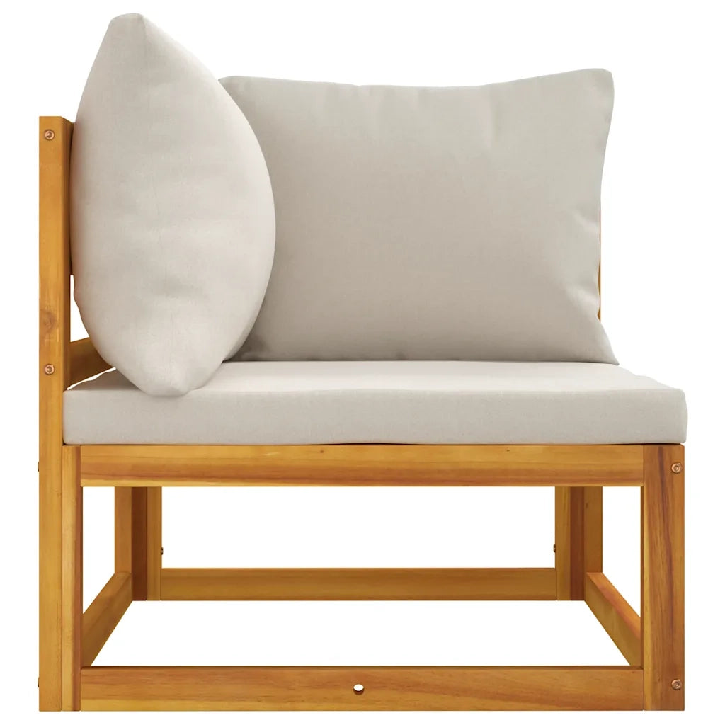 Salotto da Giardino-Set Divani da Giardino 2pz con Cuscini Legno Massello di Acacia 526947