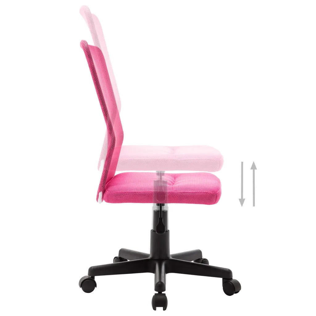 Sedia da Ufficio Rosa 44x52x100 cm in Tessuto a Rete cod mxl 23415