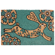 Zerbino Verde acqua Fibra di cocco naturale Retro in PVC Antiscivolo 40 x 60 cm Motivo coniglio Decorazione moderna per interni ed esterni