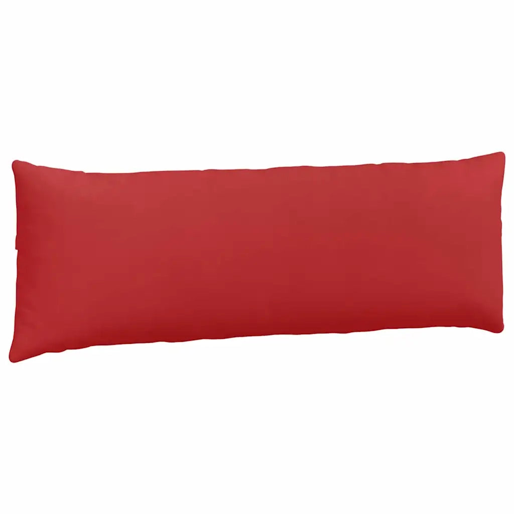Cuscini da Divano 2 pz-Set di 2 Cuscini per Sofa Rosso 120 x 40 cm Tessuto