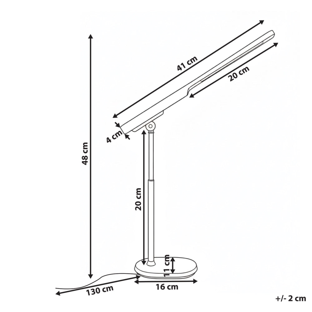 Lampada da scrivania per ufficio Illuminazione da tavolo bianco multifunzionale Lampada per computer da lettura Luce staccabile Funzione CCT Dimmer Stepless