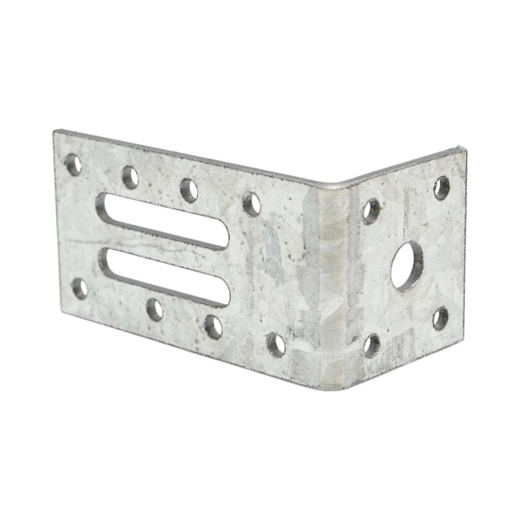 Biella regolabile 90x48x48mm, spessore 3mm, acciaio zincato