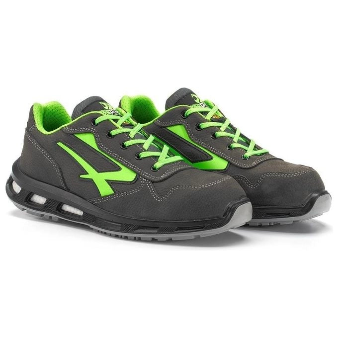 U-Power RL20174 Red Lion Yoda Scarpe Antinfortunistiche Basse S3 SRC CI ESD Pelle Nabuk Taglia 40 colore Grigio Scuro Verde