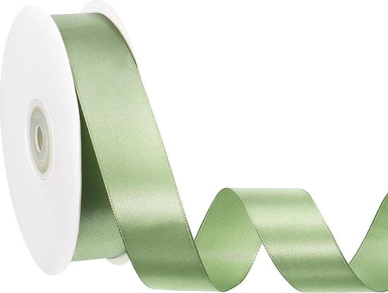 Cadeaulint 45 m lint decorativo verde a lana satinata - confezione regalo per ricamo - compleanno matrimonio
