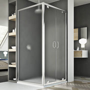 Box Doccia 70x130 AP. 130 CM H185 stampato C mod. Sintesi Duo 2 Ante
