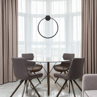 Lampada Da Soffitto Led App1398-cp Black 50cm