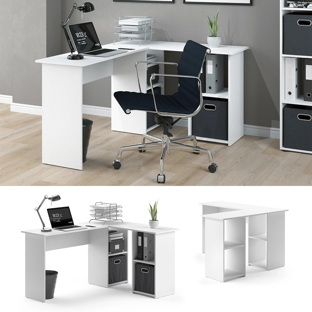 Vicco Scrivania angolare Bianco 136 x 112 cm