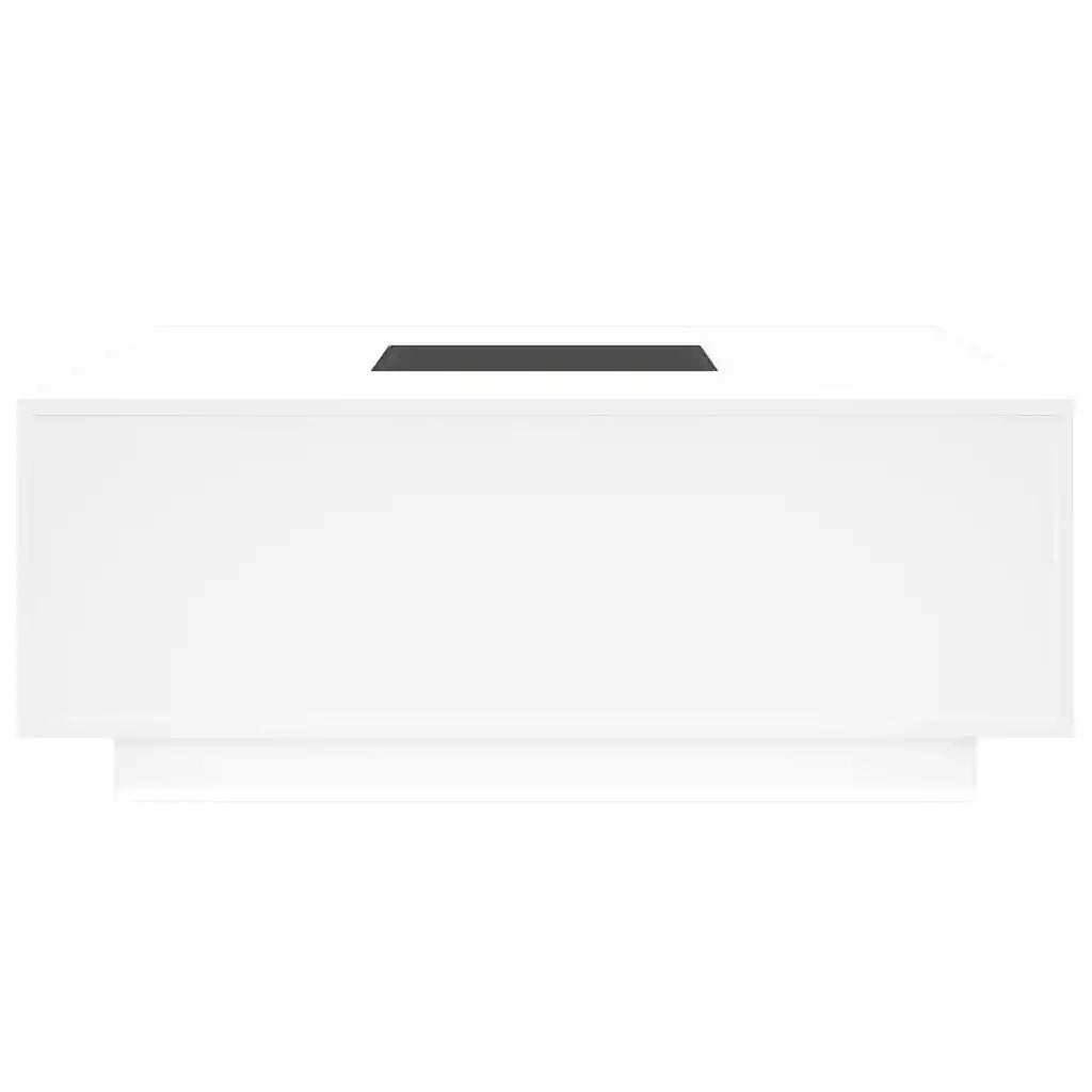 Tavolino da Salotto con LED Infinity Bianco 100x100x40 cm