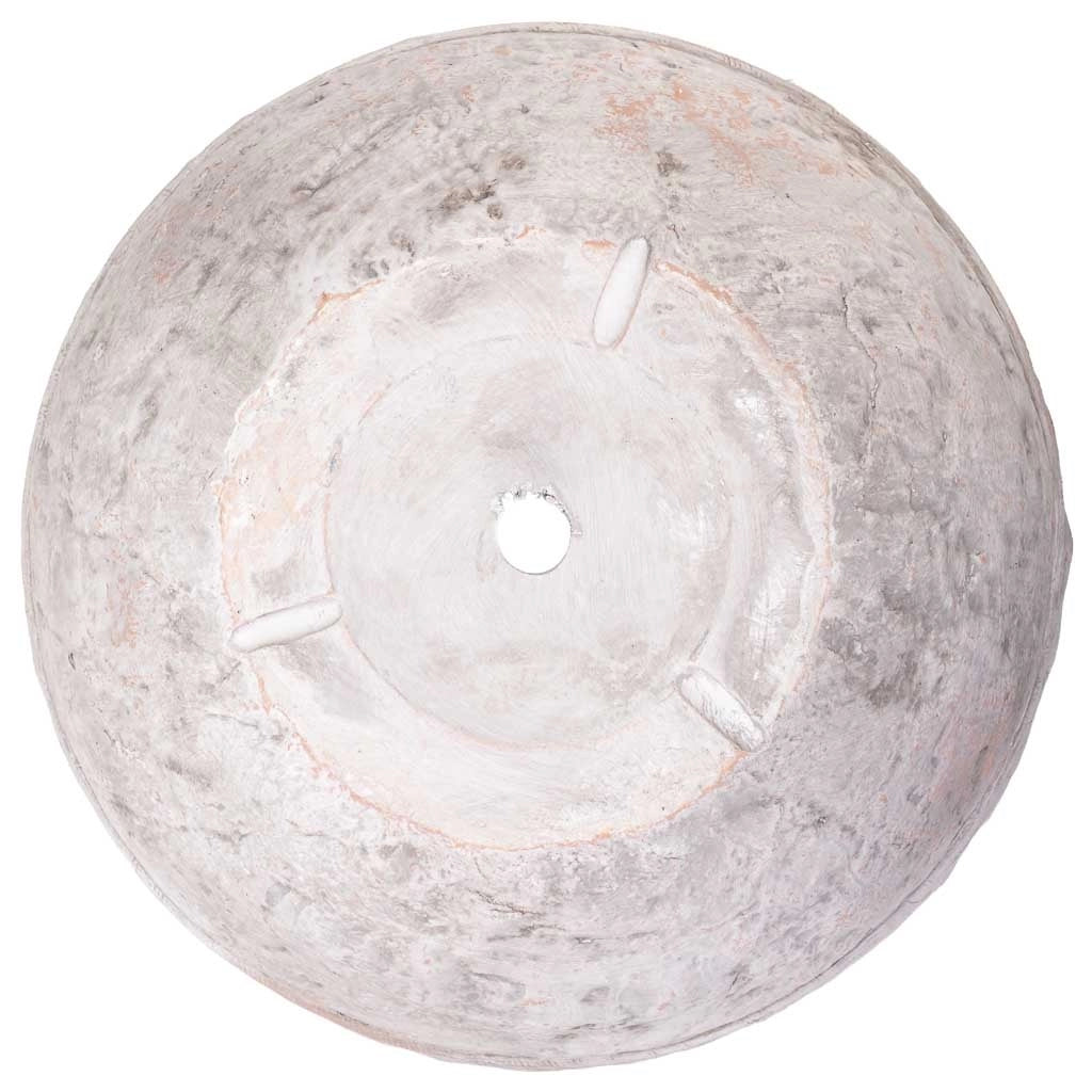 Vaso in fibra di vetro bianco 43,5x43,5x32 cm