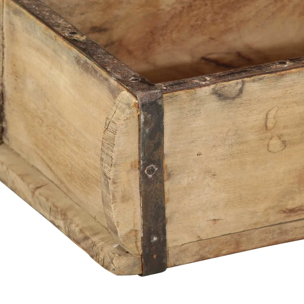 Vassoio 4 pcs Marrone 30 x 15 x 9 cm Legno Recuperato Massello 4019609