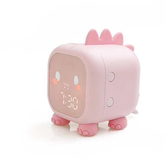 Alarme Digitale per Bambini - Orologio da Parete per Bambini - Orologio da Muro con Suoni - Alarme per Studenti - Colorazione Rosa