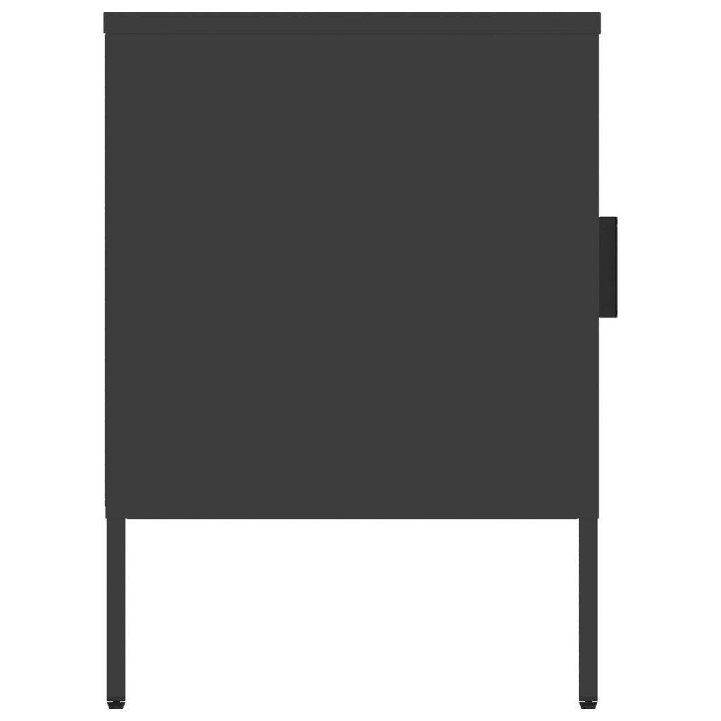 Mobile TV in metallo 120cm nero TOM