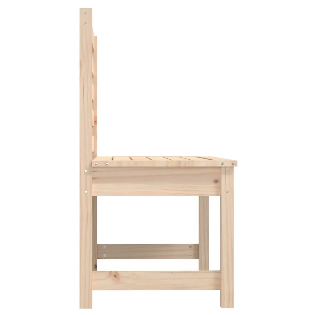 Panca da Giardino 109 cm in Legno Massello di Pino 824032