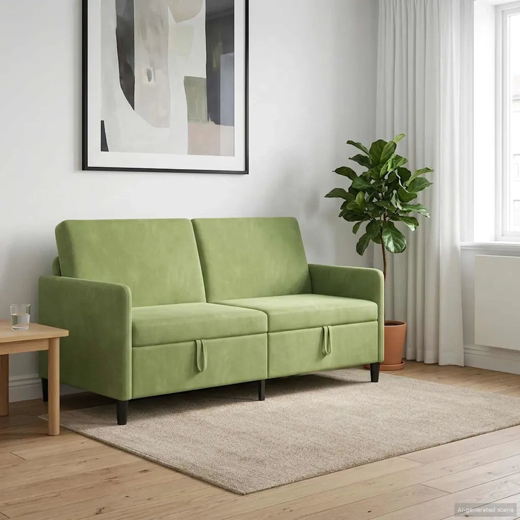Divano con Storage Verde chiaro 172 x 78 x 87 cm Poliestere 42036964
