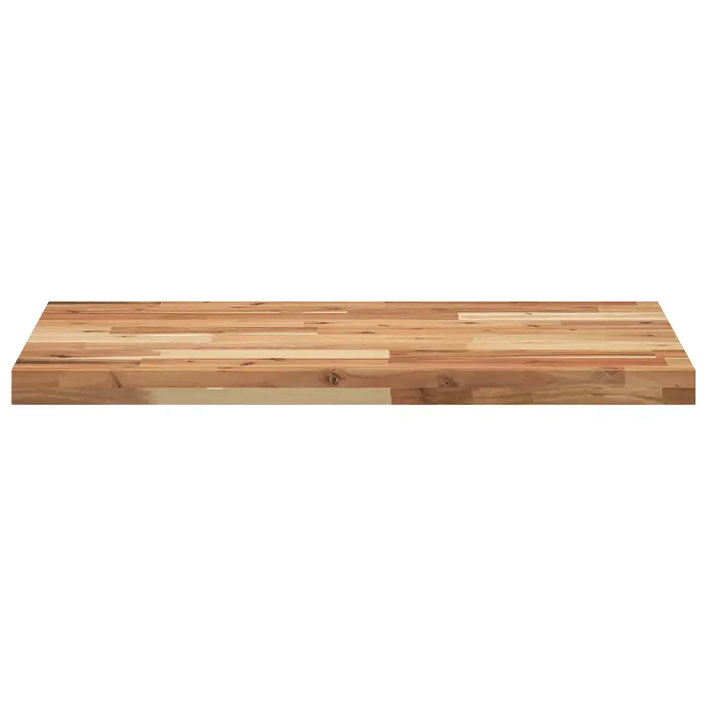 Piano Tavolo Rettangolare 120x50x4cm Legno Massello di Acacia 4008855