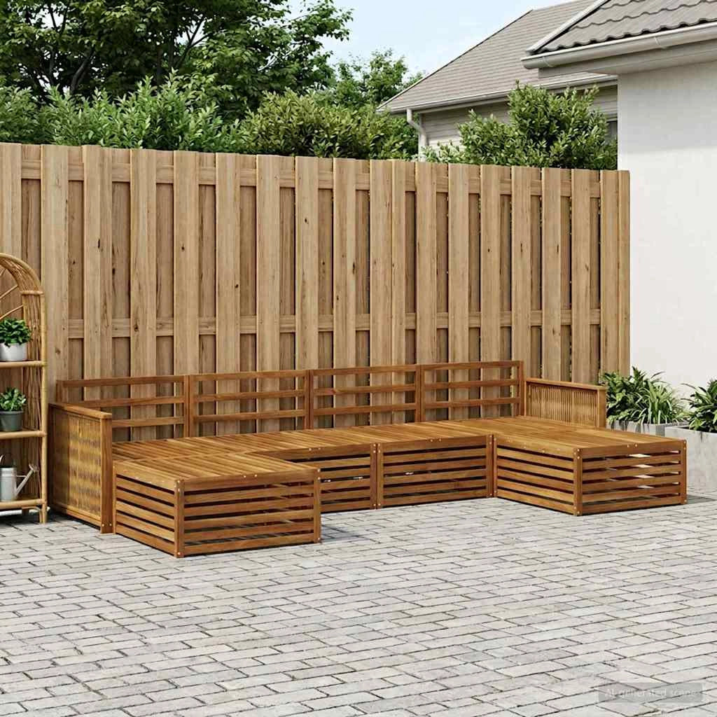 Set di divani da esterno 6 pz Legno di Acacia Massello 3383687