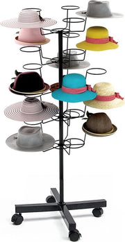 Stand per cappelli, 5-traps stand per cappelli, 25 posizionamento capigliatura, stand per cappelli, autonomo, moderno telaio per cappelli, stand per capigliatura, standard per pavimento in metallo per cappelli, parrucche e