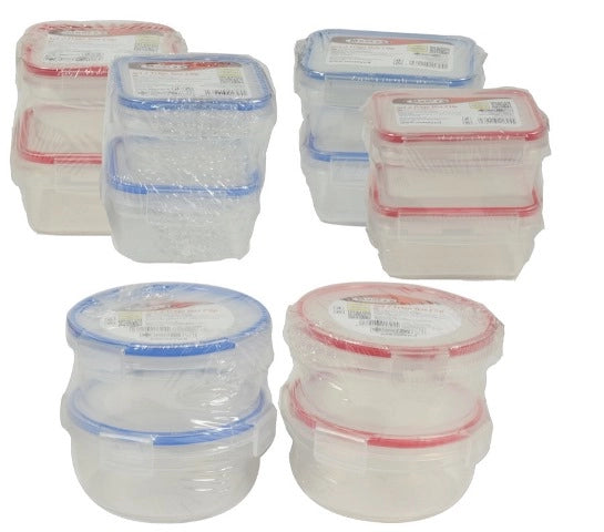 MAURY'S FRIGOBOX CONTENITORI SALVAFRESCHEZZA PER ALIMENTI CON CLIP SET 2 X 200ML