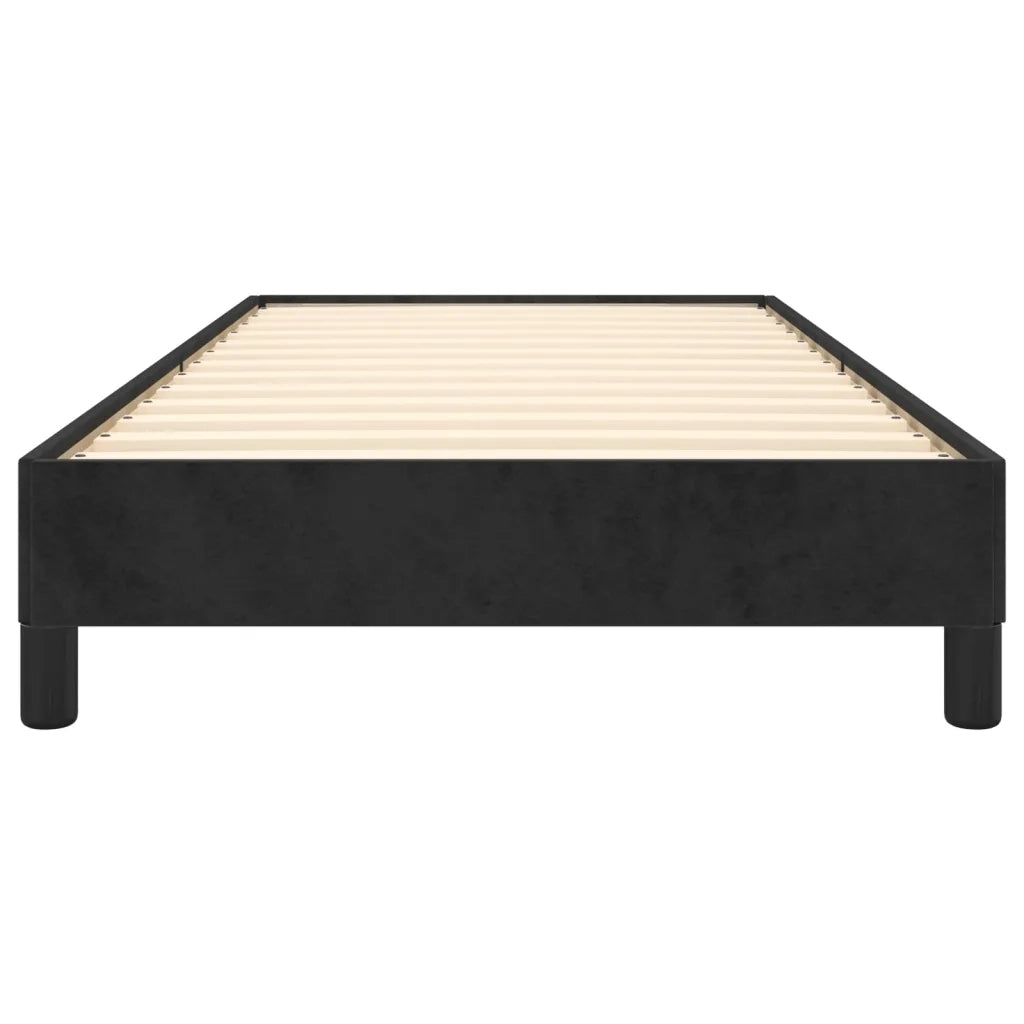 Giroletto senza Materasso Nero 100x200 cm in Velluto 346960