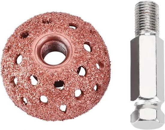 Testa di affilatura in lega di tungsteno con grano grosso ruota di sfregamento con manovella - 38mm
