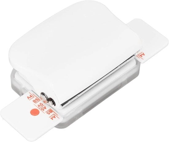 Macchina per Legatura Professionale Mini - 6 Fori - Alta Precisione - Testa di Taglio Metallica - Adatto per A4/B5/A5 - Per 5 Fogli di Carta - Macchina per Legatura di Libri