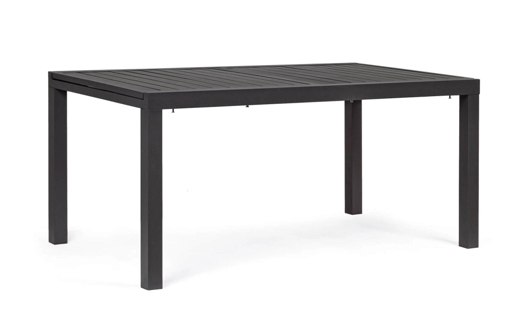 Tavolo da Giardino Allungabile 160/240x90x75 cm in Alluminio Hilde Antracite