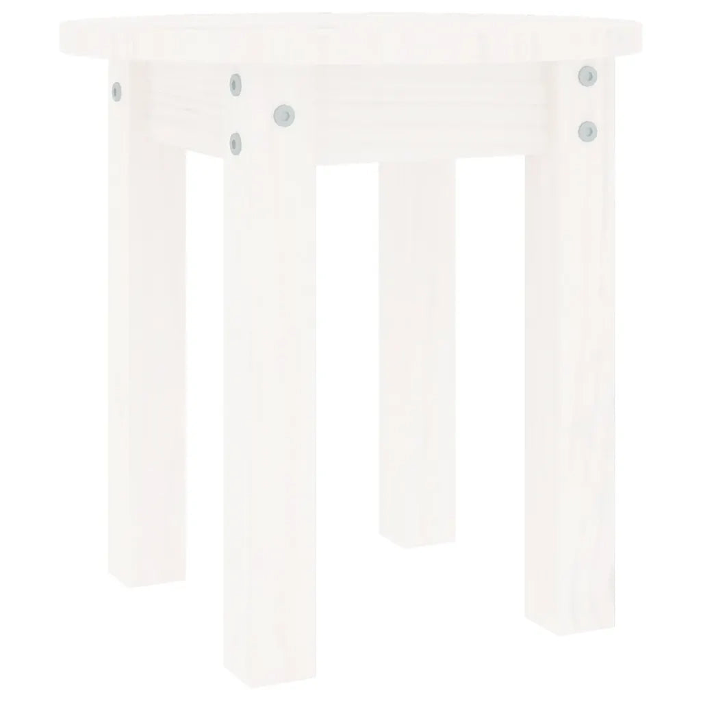 Tavolino da salotto | Tavolino da caff¨¨ | Tavolino da Soggiorno Bianco ? 35x35 cm in Legno Massello di Pino