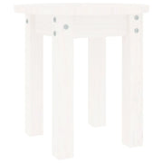 Tavolino da salotto | Tavolino da caff¨¨ | Tavolino da Soggiorno Bianco ? 35x35 cm in Legno Massello di Pino