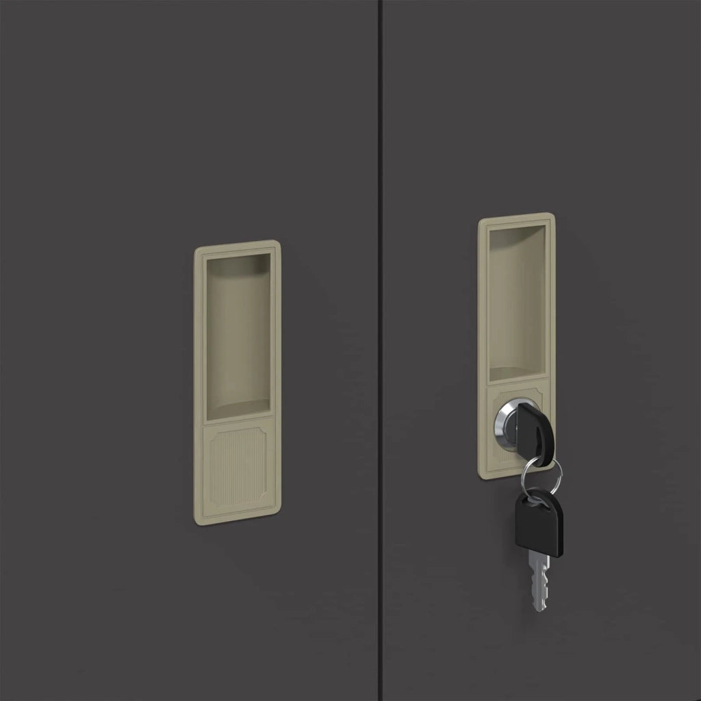 Armadio Nero 90 x 40 x 40 cm Acciaio 891628