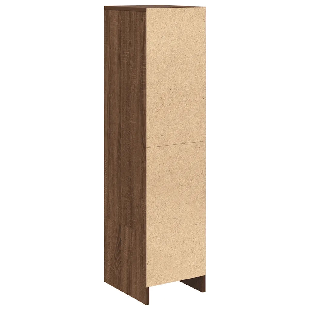 Credenza Rovere Marrone 29,5x34x119,5 cm in Legno Multistrato 861658