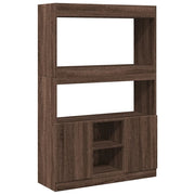 Credenza | Madia | Buffet da pranzo | Armadio da pranzo Rovere Marrone 92x33x140 cm in Legno Multistrato