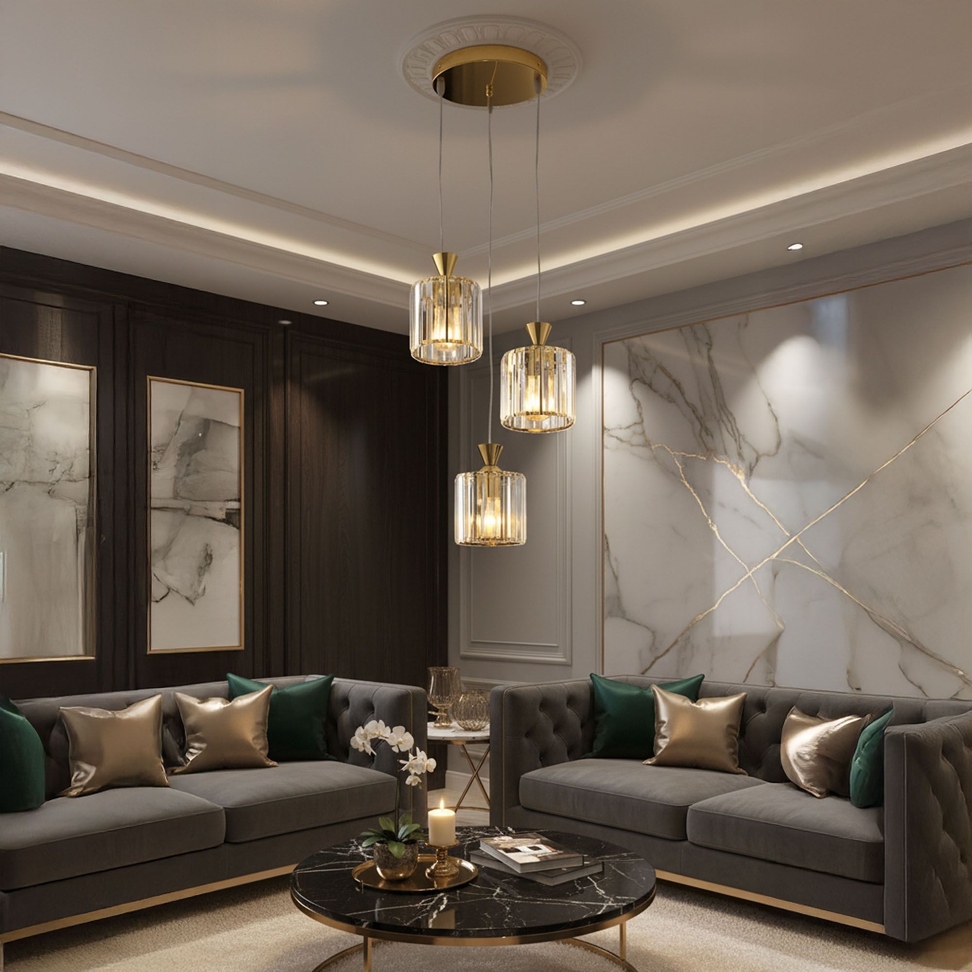 Lampada Ebt026-3cp Gold