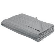 Coperta plaid in cotone grigio 110 x 180 cm Copriletto stile Boho