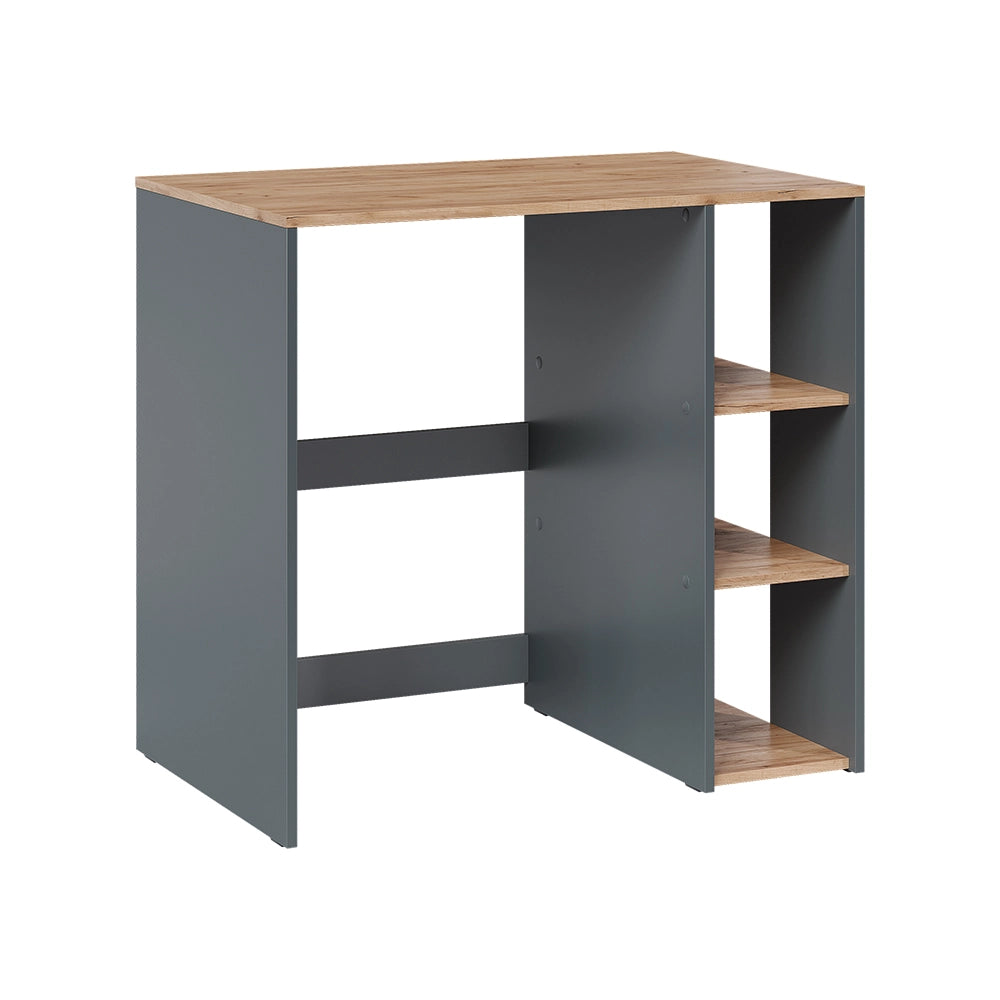 Mobile lavatrice Viktor Antracite/Rovere dorato 93.6 x 88.2 cm con 2 ripiani Vicco