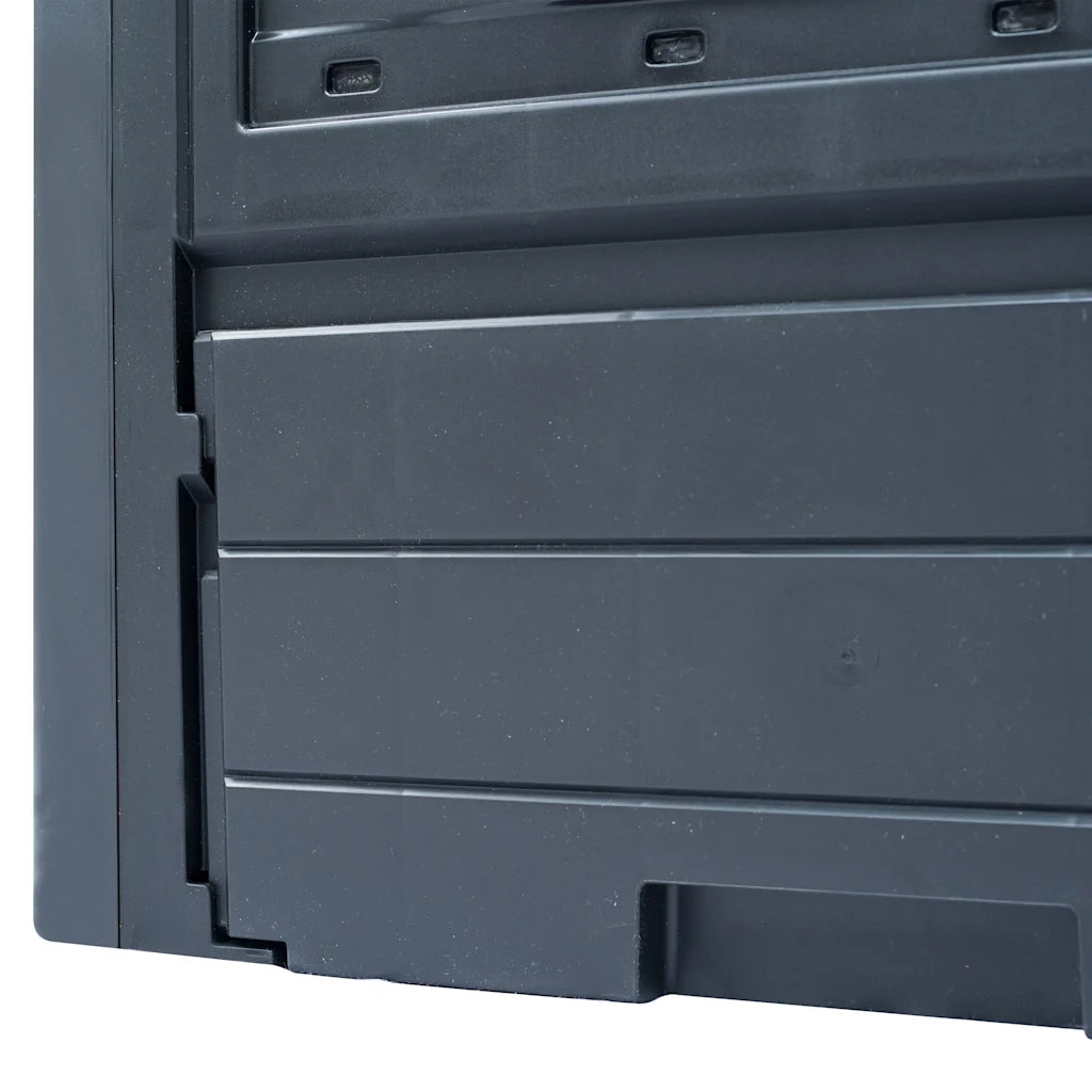 Compostiere per Giardino 2 pz Grigio 60x60x73 cm 520 L CFW7471818