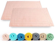 Set di asciugamani per bagno 2 pezzi. | Asciugamano da bagno di 100% cotone 50x70 cm | Asciugamano per bagno 700 g/m² | Asciugamano veloce da asciugatura, assorbente, lavabile, rosa (quartz rosato).