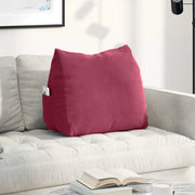 Cuscino per Schiena Rosso Vino 60 x 20 x 50 cm Tessuto in Cords 42015053