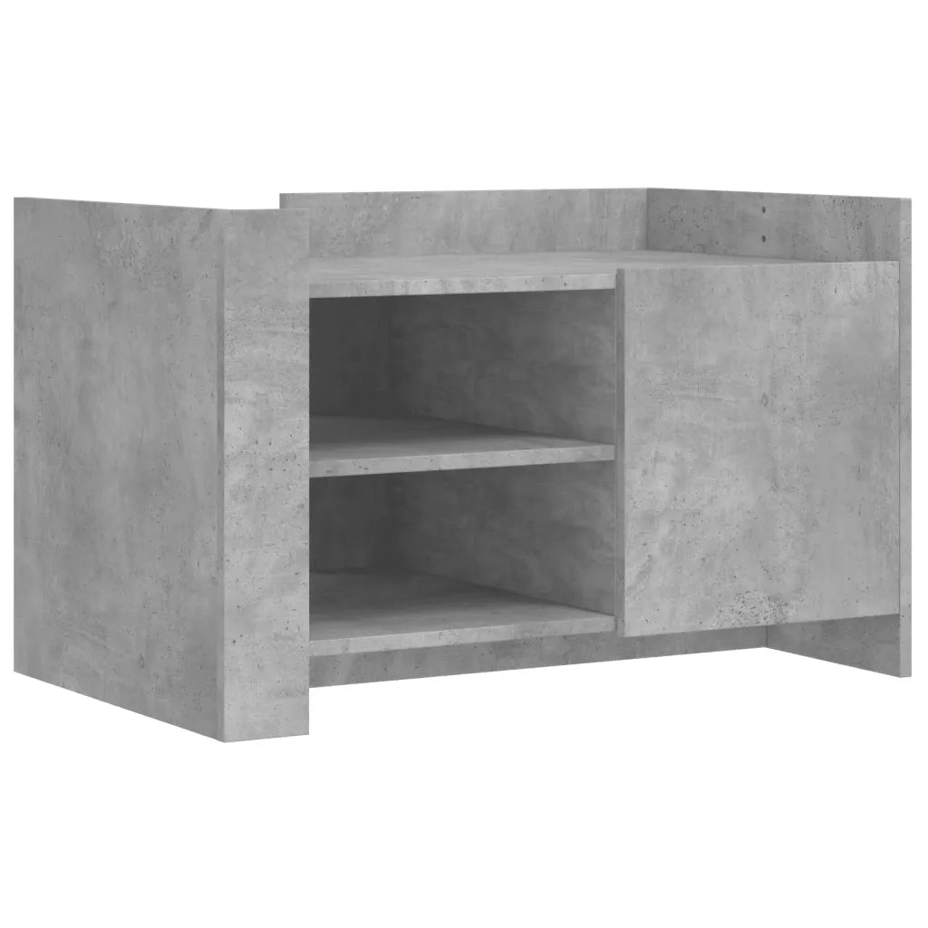 vidaXL Tavolino Salotto Grigio Cemento 80x50x50 cm Legno Multistrato