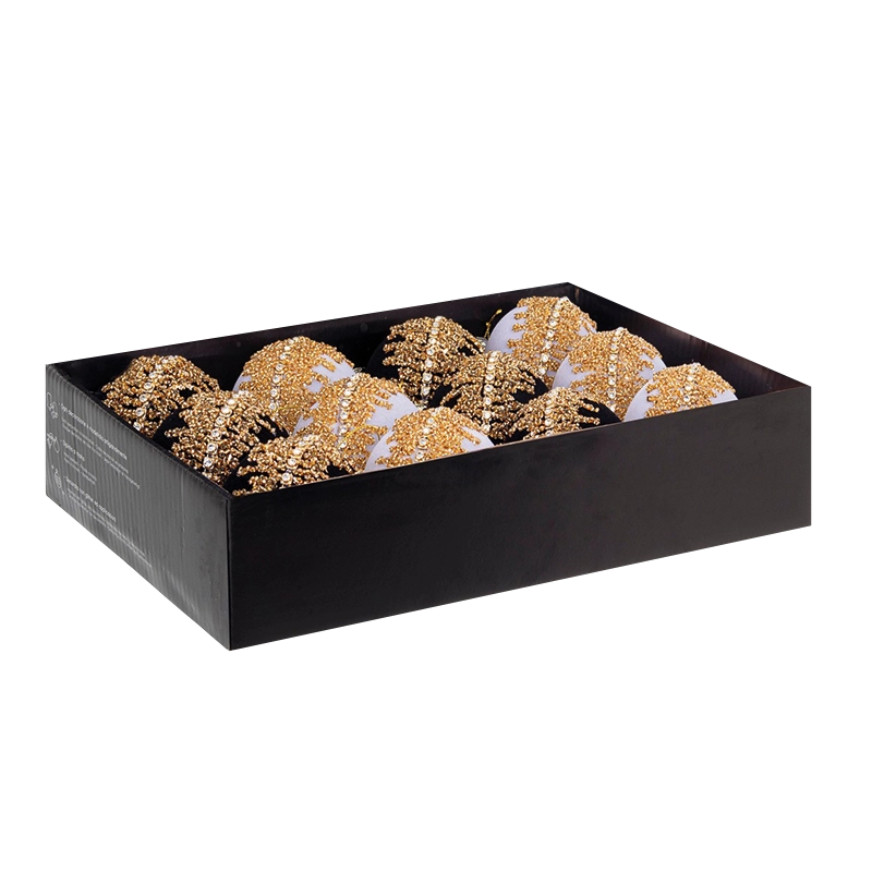 Palline di Natale in Vetro ZOEY assortite Ø8 cma
