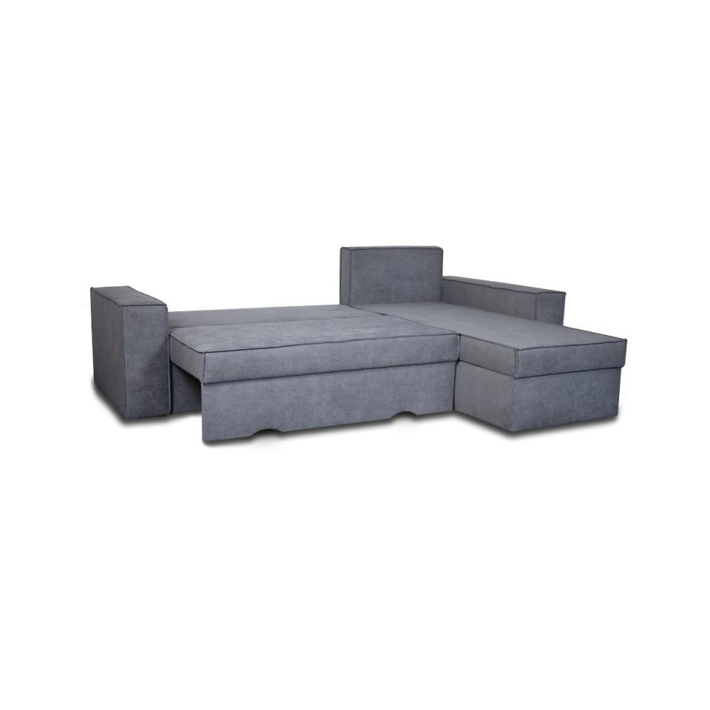 Divano con penisola contenitore reversibile grigio cenere Olymp-M Enjoy23