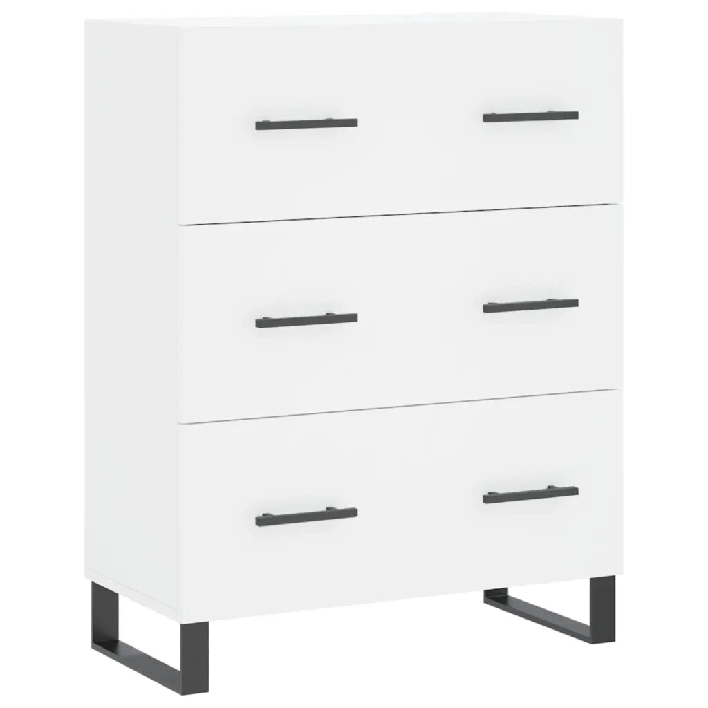 vidaXL Credenza Bianca 69,5x34x180 cm in Legno Multistrato